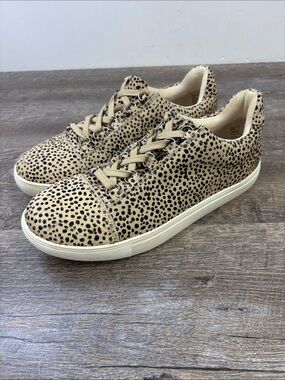 Coconuts by Matisse Cheetah Print Calf Hair Sneakers Women’s Size 9
